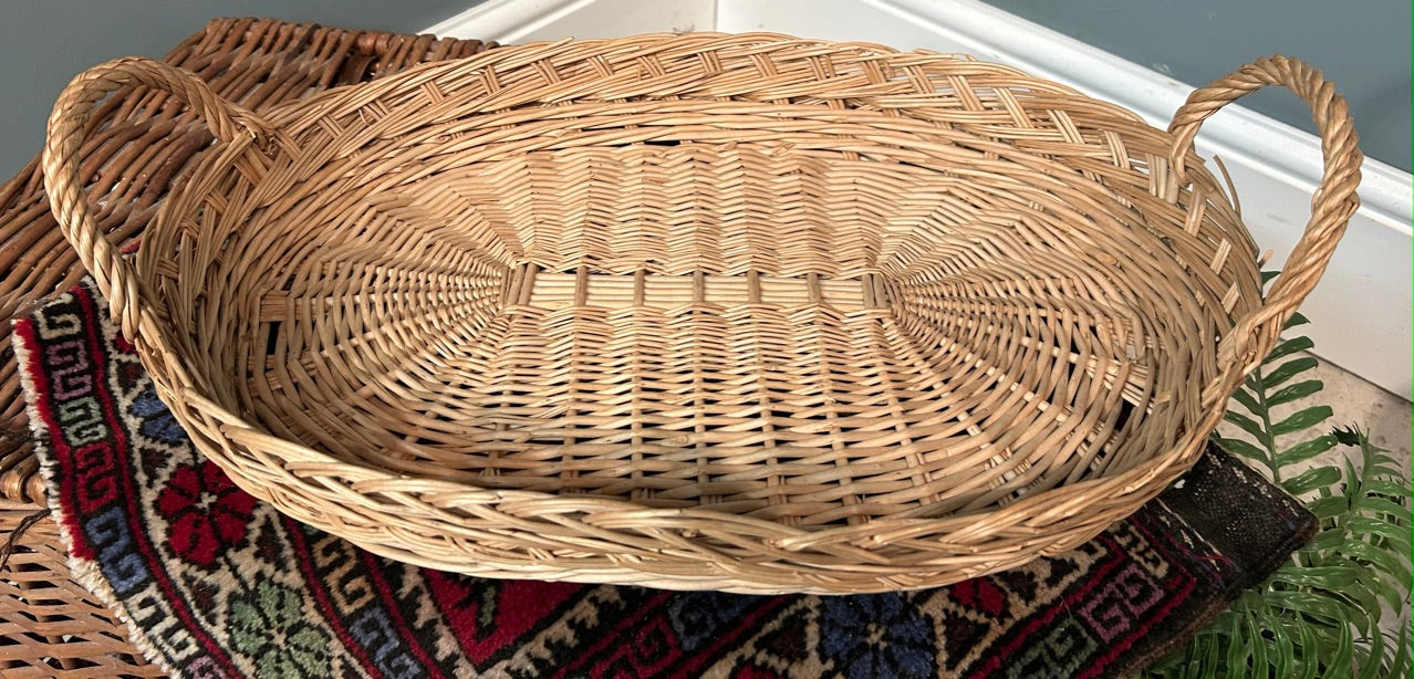 Vintage Wicker Tray