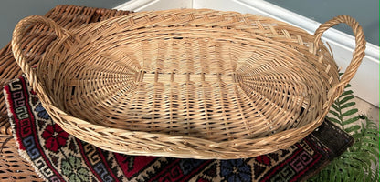 Vintage Wicker Tray