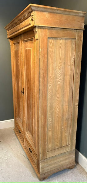 Antique Pine Wardrobe Armoire