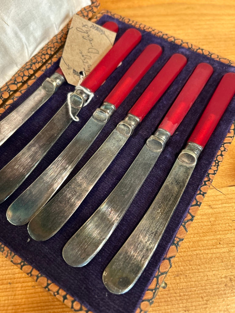 Vintage Butter Knife Set - Boxed