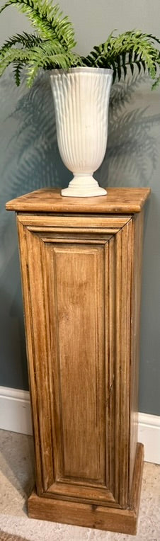 Antique Pine Display Pedestal