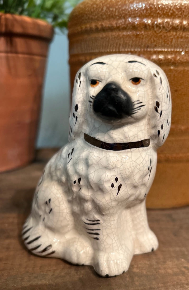 Small Vintage Staffordshire Dog