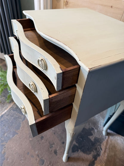 Vintage Painted Bedside Drawers