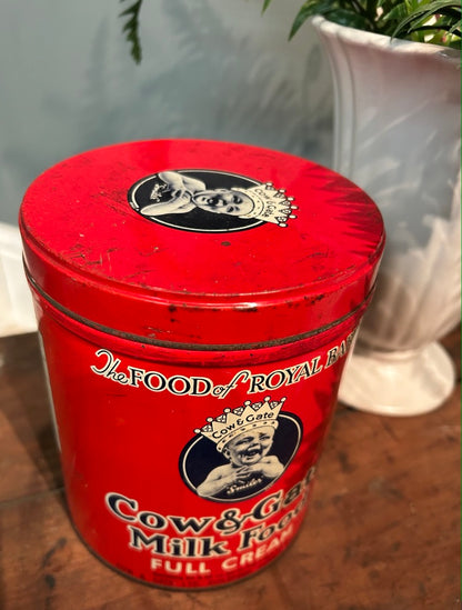 Vintage Red Cow and Gate Tin - Advertising collectable