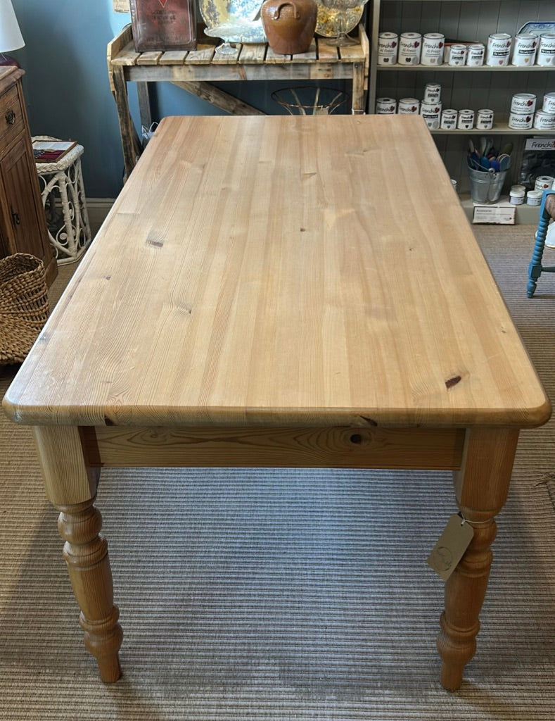 Vintage Rustic Pine Farmhouse Table
