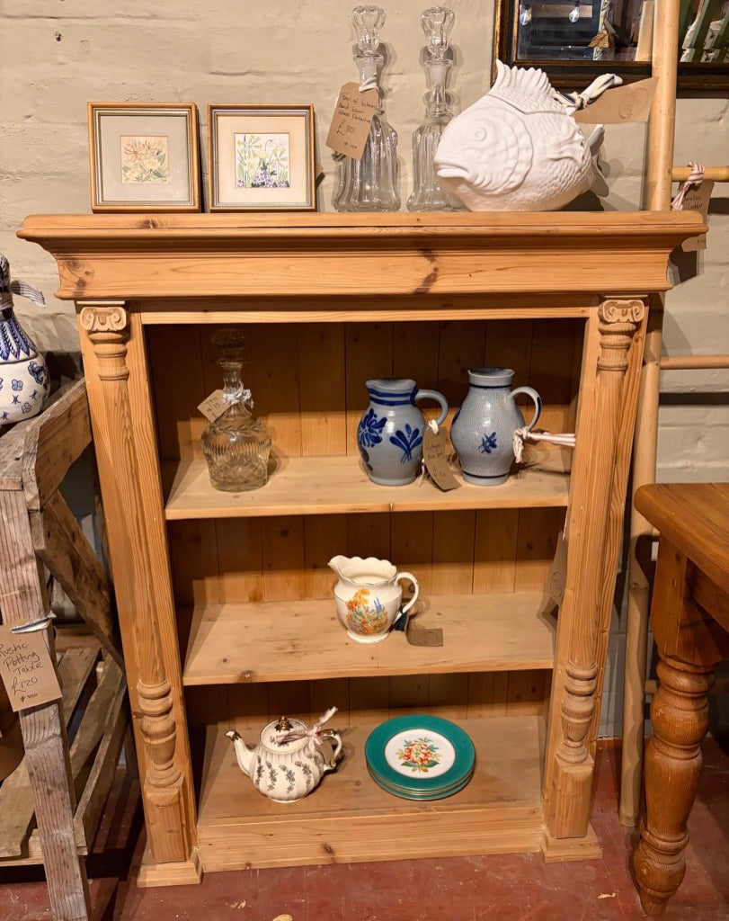 Antique Pine Bookcase