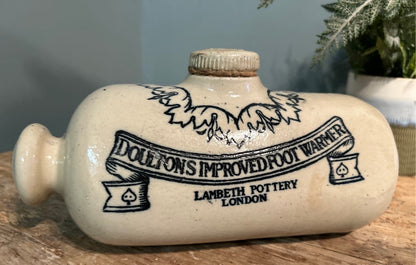 Antique Ceramic Pottery Antique Foot Warmer - by Doultons