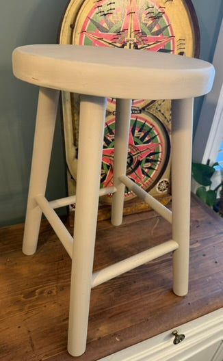 Painted Wooden Vintage Stool.