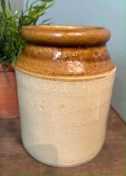 Vintage Earthenware Jar - Antique Vessel Vase