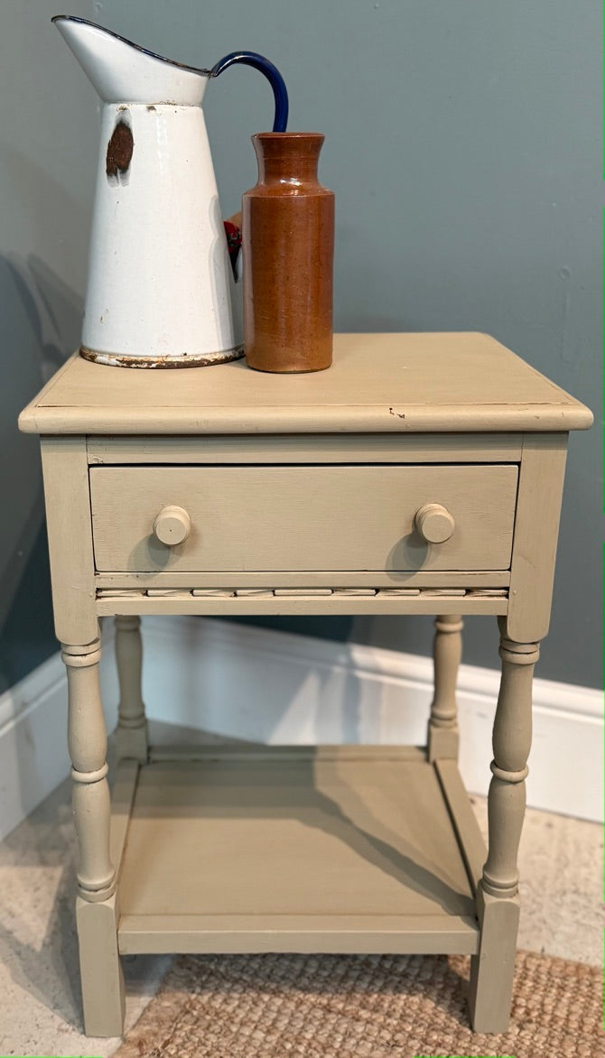 Vintage Painted Side Table / Bedside