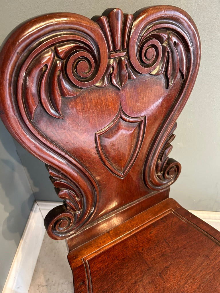 Antique Ocassional Mahogany Chair - Dark Wood