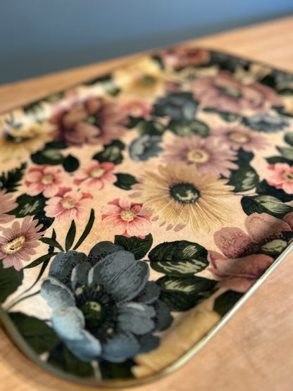 Vintage Floral Tray