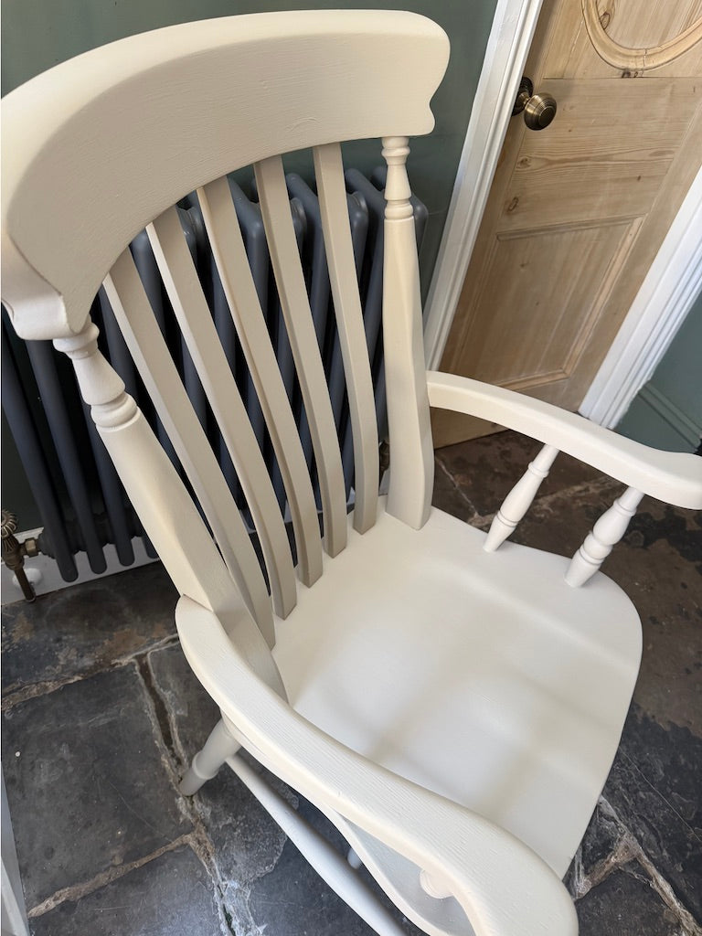 Vintage Large Farmhouse Carver Chair - Painted in Frenchic Fennec