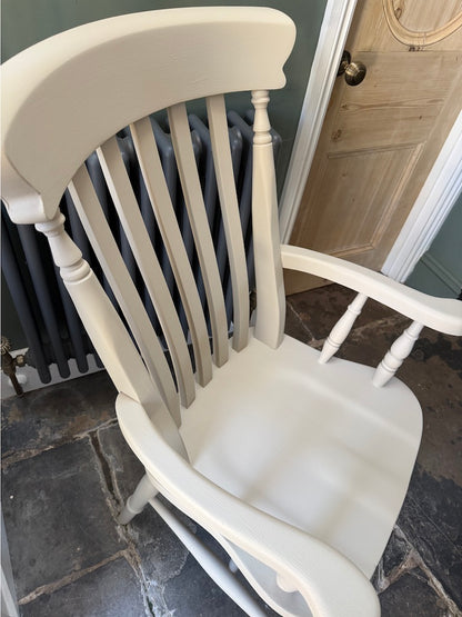 Vintage Large Farmhouse Carver Chair - Painted in Frenchic Fennec