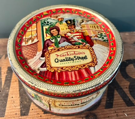 Vintage Round Quality Street Tin
