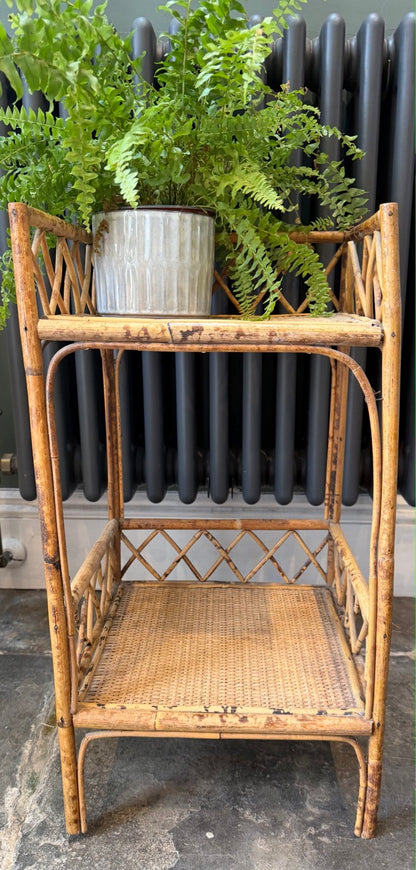 Vintage Tiger Bamboo Side Table