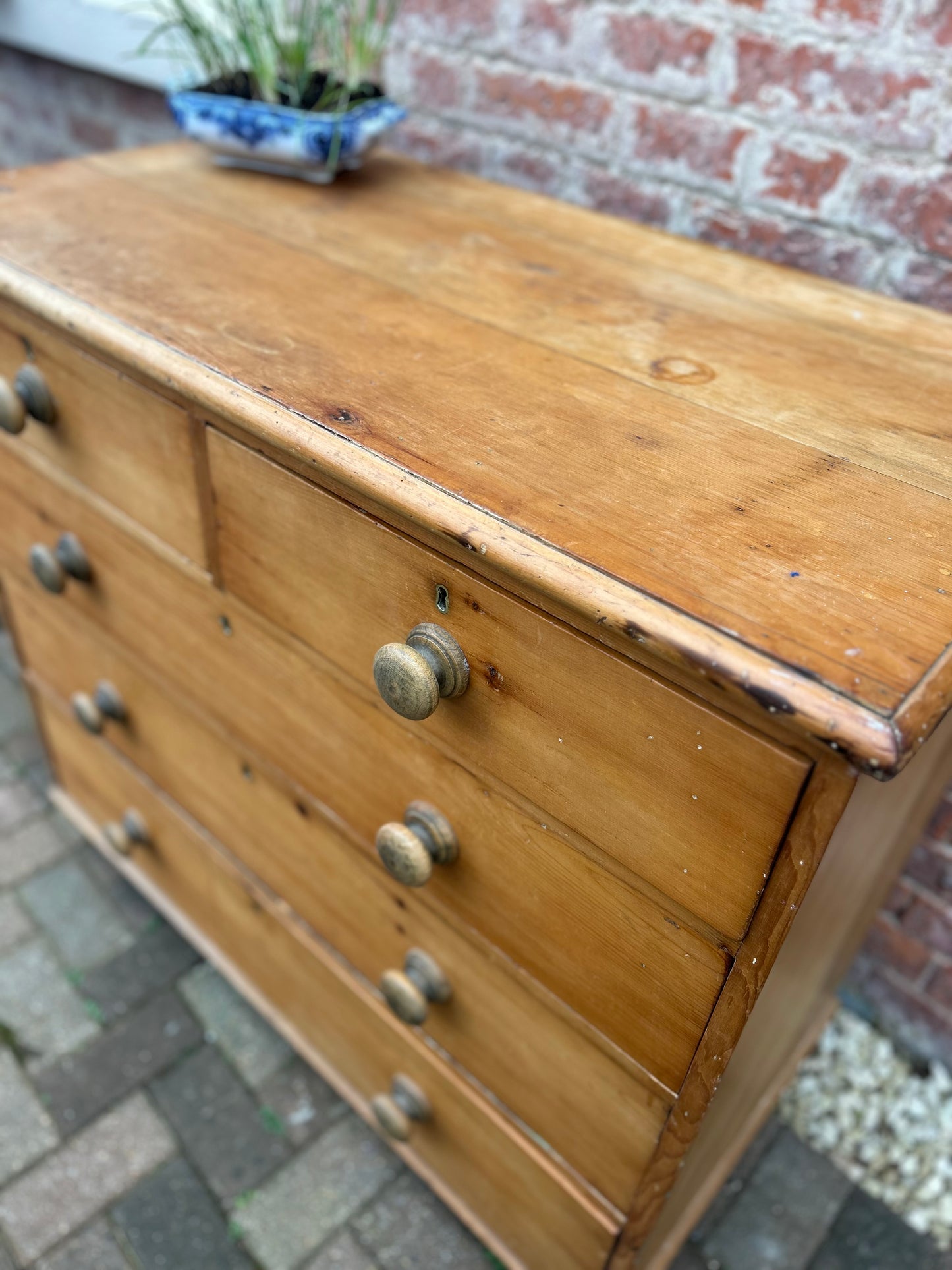 Antique Pine Chest of Drawers