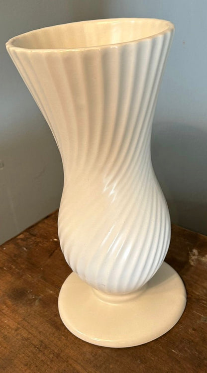 Vintage Dartmouth Pottery White Vase