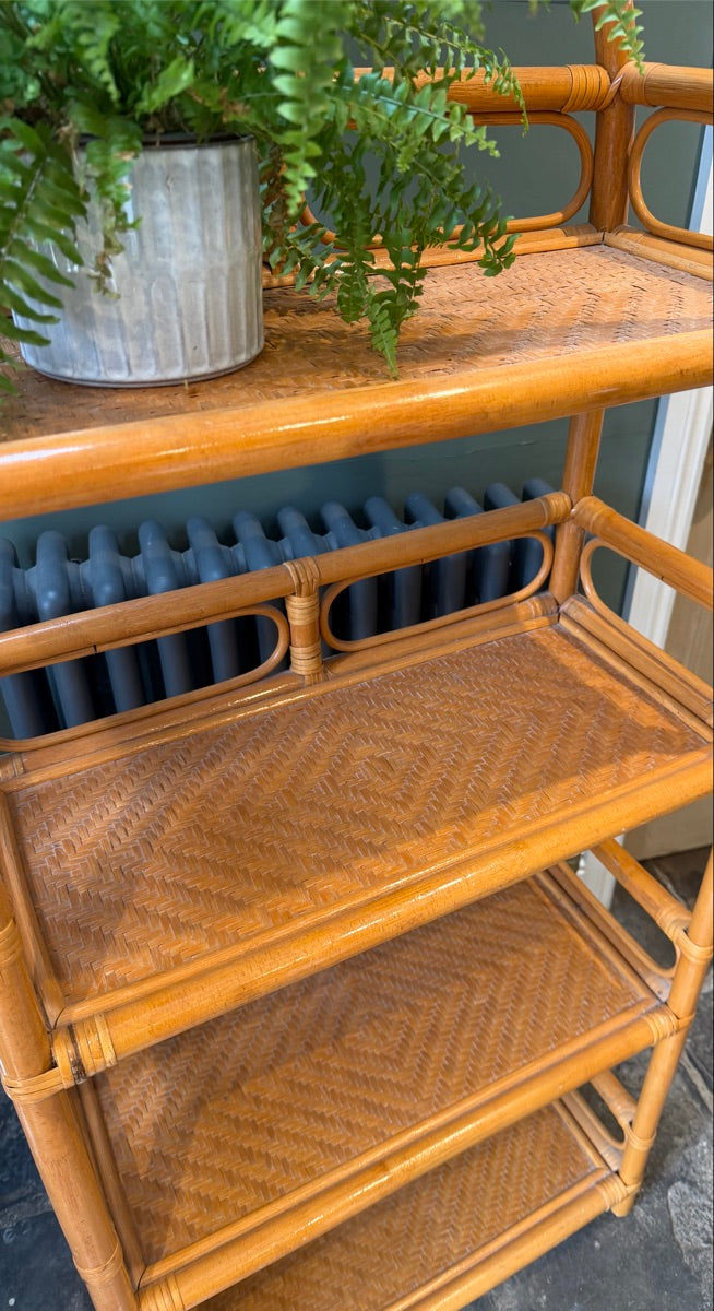 Vintage Bamboo Shelves