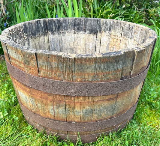 Vintage Large Wooden Barrel