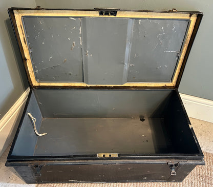 Vintage Metal Military Trunk