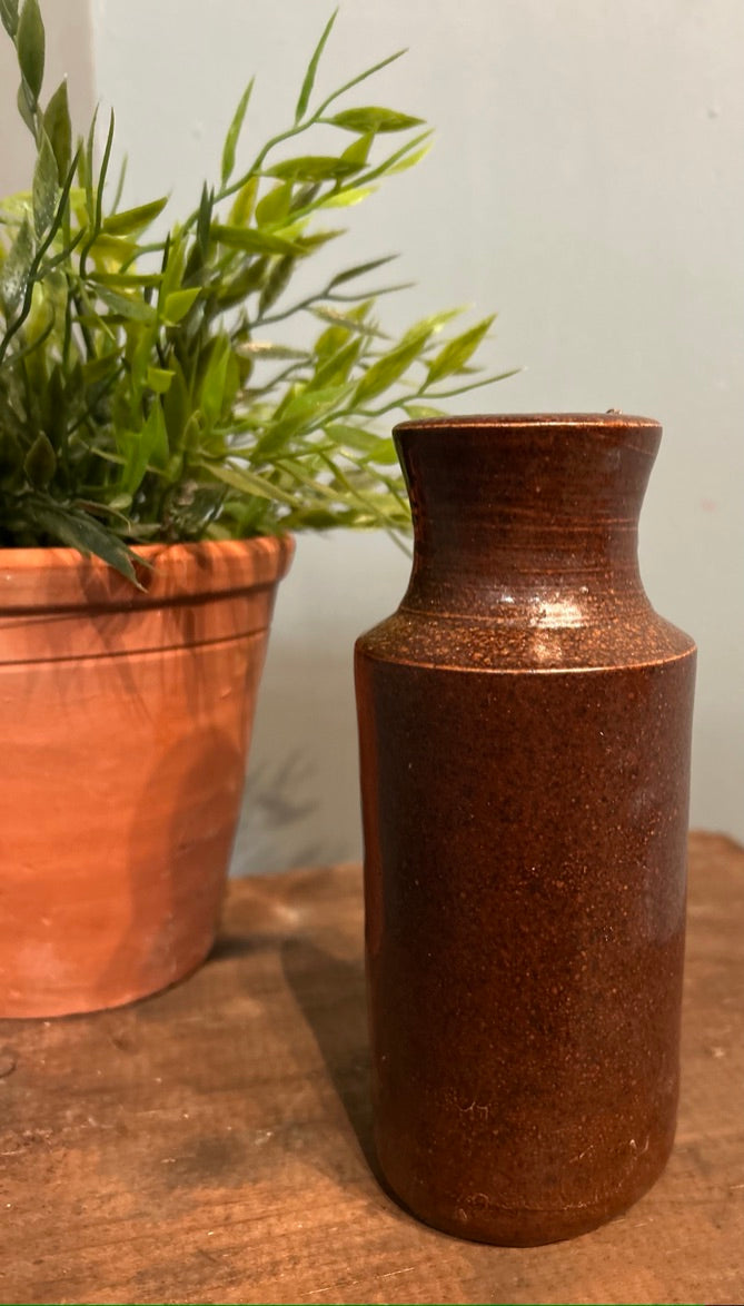 Vintage Stone ware Jar - Antique Vessel