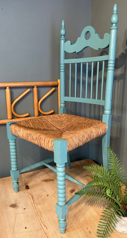 Vintage Turquoise Bedroom Chair