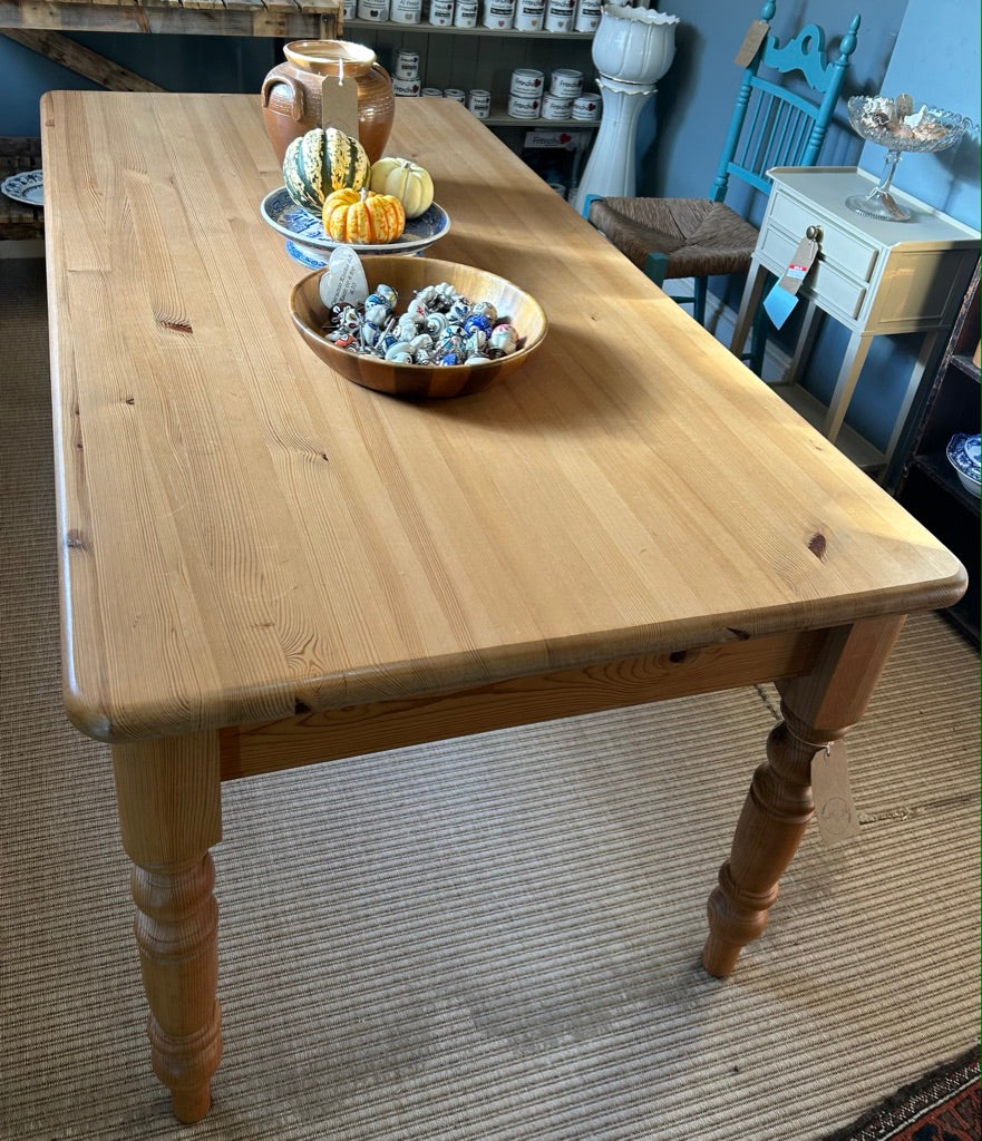 Vintage Rustic Pine Farmhouse Table