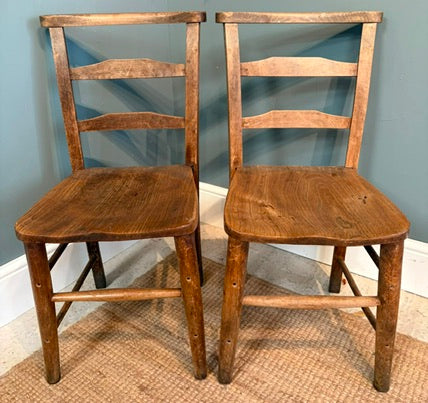 Pair of Vintage Chapel Chairs