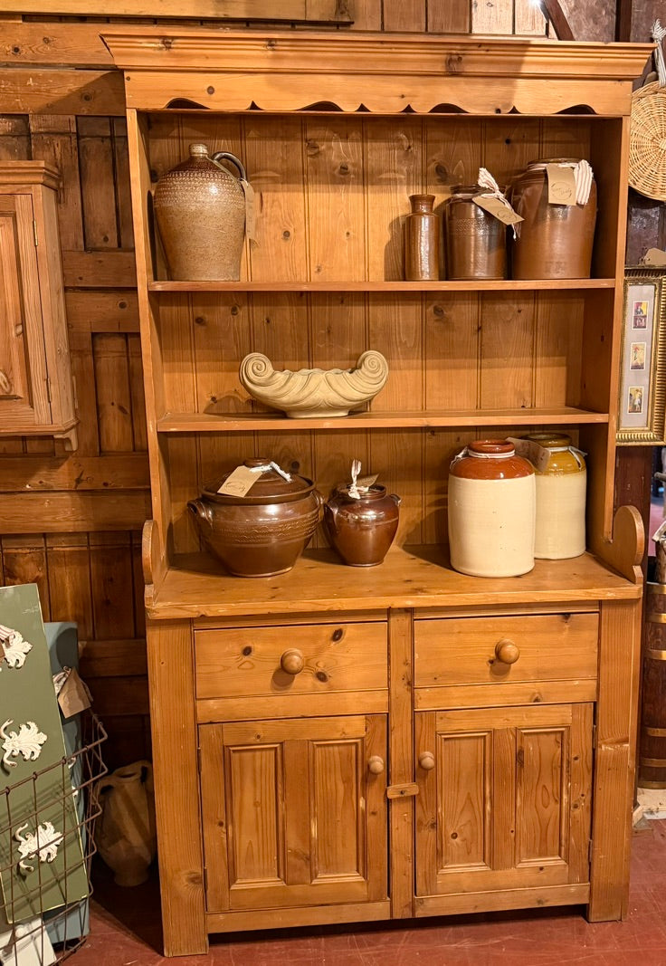 Antique Pine Kitchen Dresser