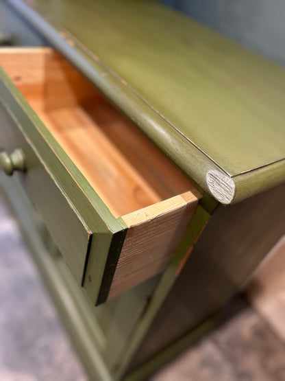 Vintage Painted Pine Cupboard