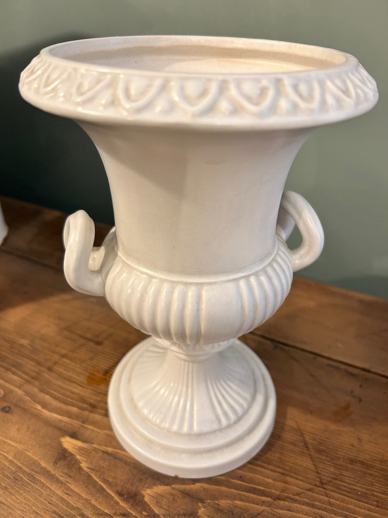 Vintage Dartmouth Pottery White Vase