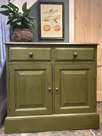 Vintage Painted Pine Cupboard