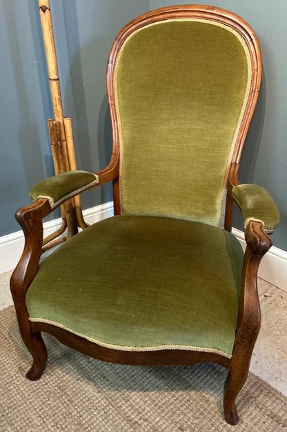 Antique Bedroom Chair - Victorian parlor chair.