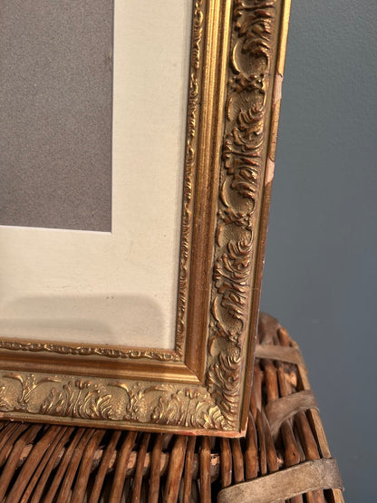Vintage Original Portrait by Margret Palmer Framed Art - Pastel