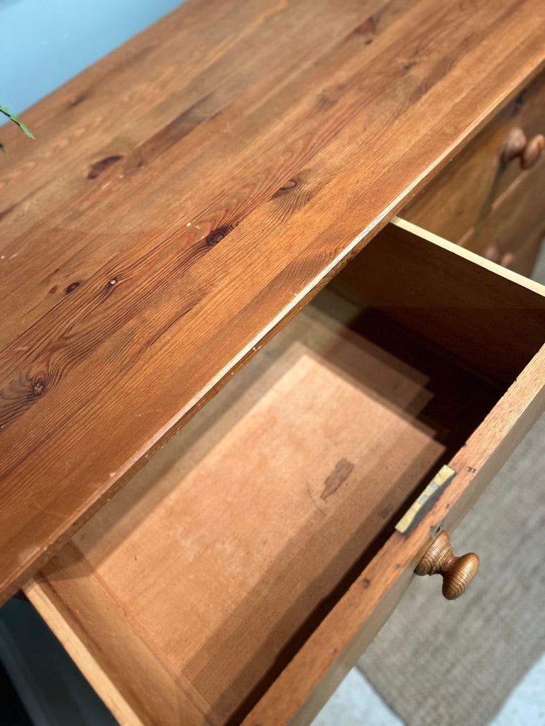Large Antique Pine Chest of Drawers