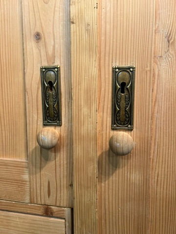 Antique Pine Cupboard Storage Wardrobe