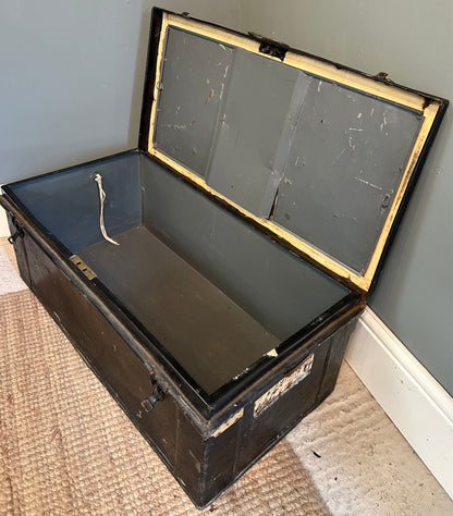 Vintage Metal Military Trunk