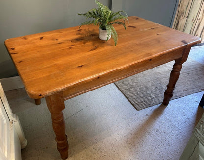Small Pine Farmhouse Table