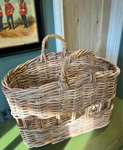 Vintage Handled Basket