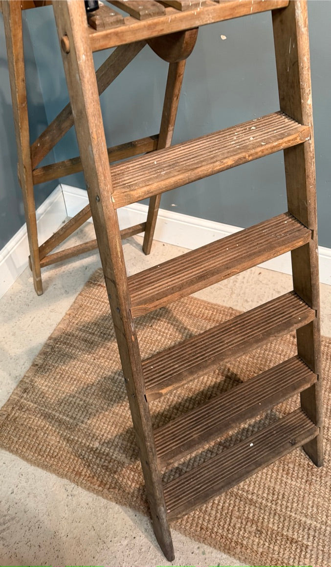 Rustic Vintage Wooden Step Ladder