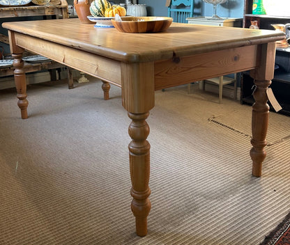 Vintage Rustic Pine Farmhouse Table