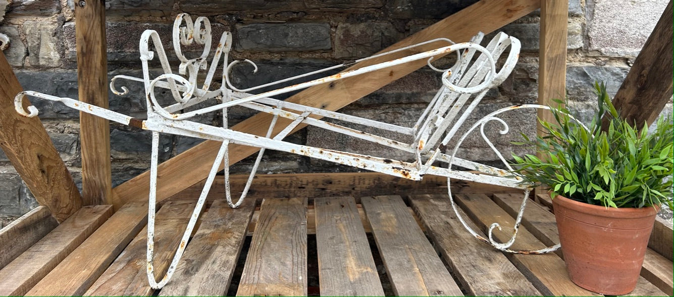 Vintage Garden Wheelbarrow Display