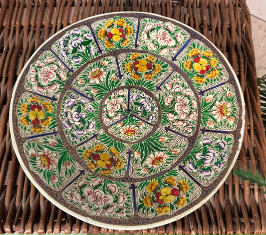 Vintage Decorative Decoupaged Plate
