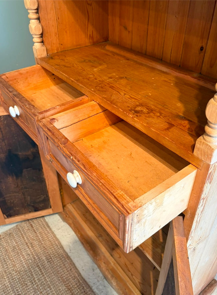 Vintage Pine Kitchen Dresser