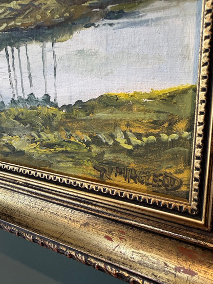Original Scottish Landscape by Artist N. Macleod - Framed