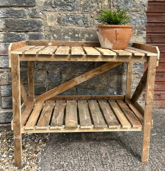 Rustic Potting  Garden Table
