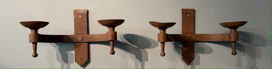 Pair of Wrought Iron Wall Sconces