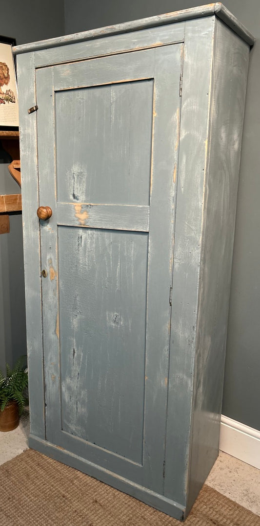 Antique Pine Painted Shabby Larder Storage Cupboard
