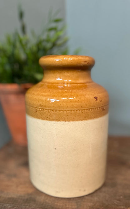 Vintage Earthenware Jar - Antique Vessel Vase